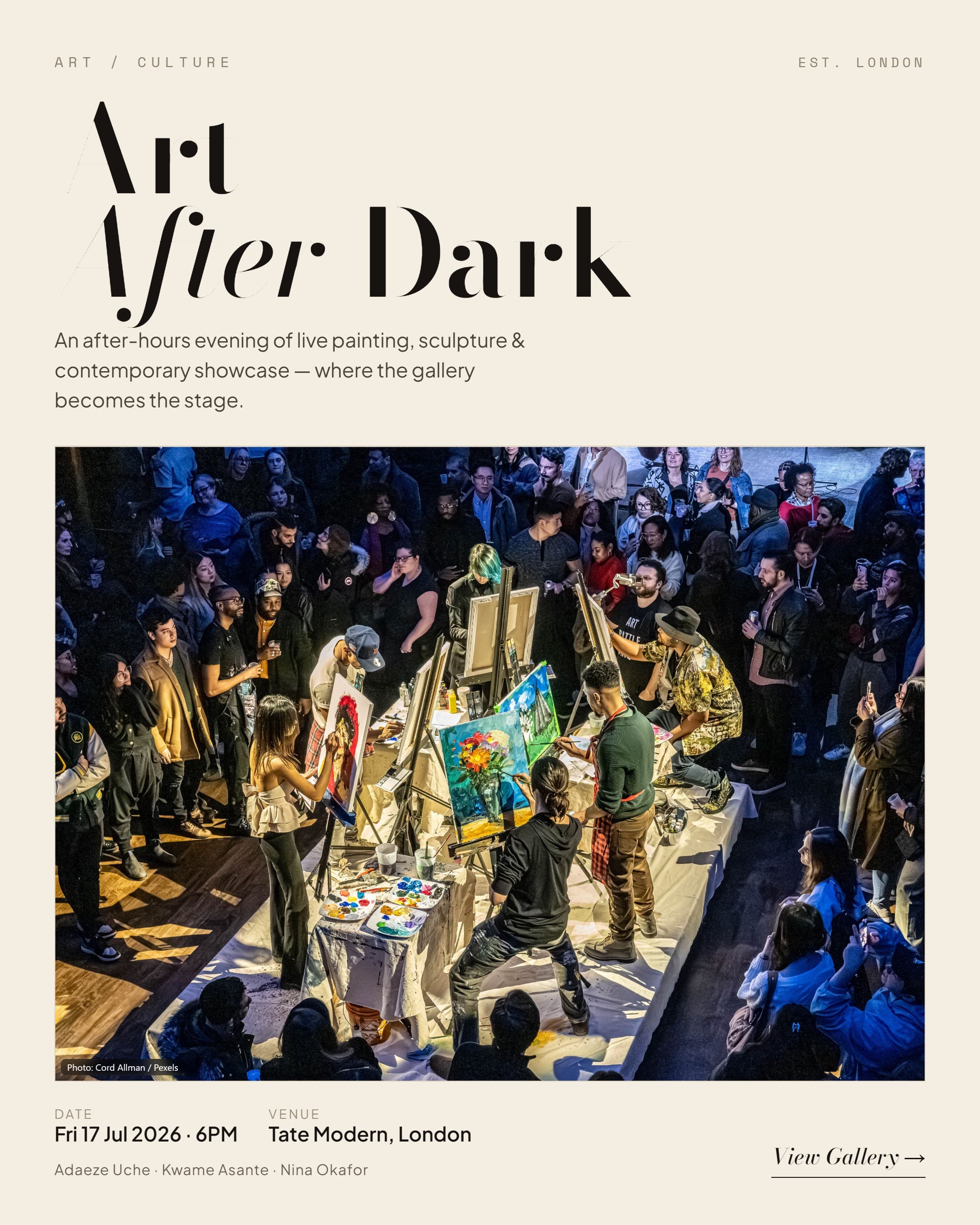 Art After Dark: Contemporary Showcase